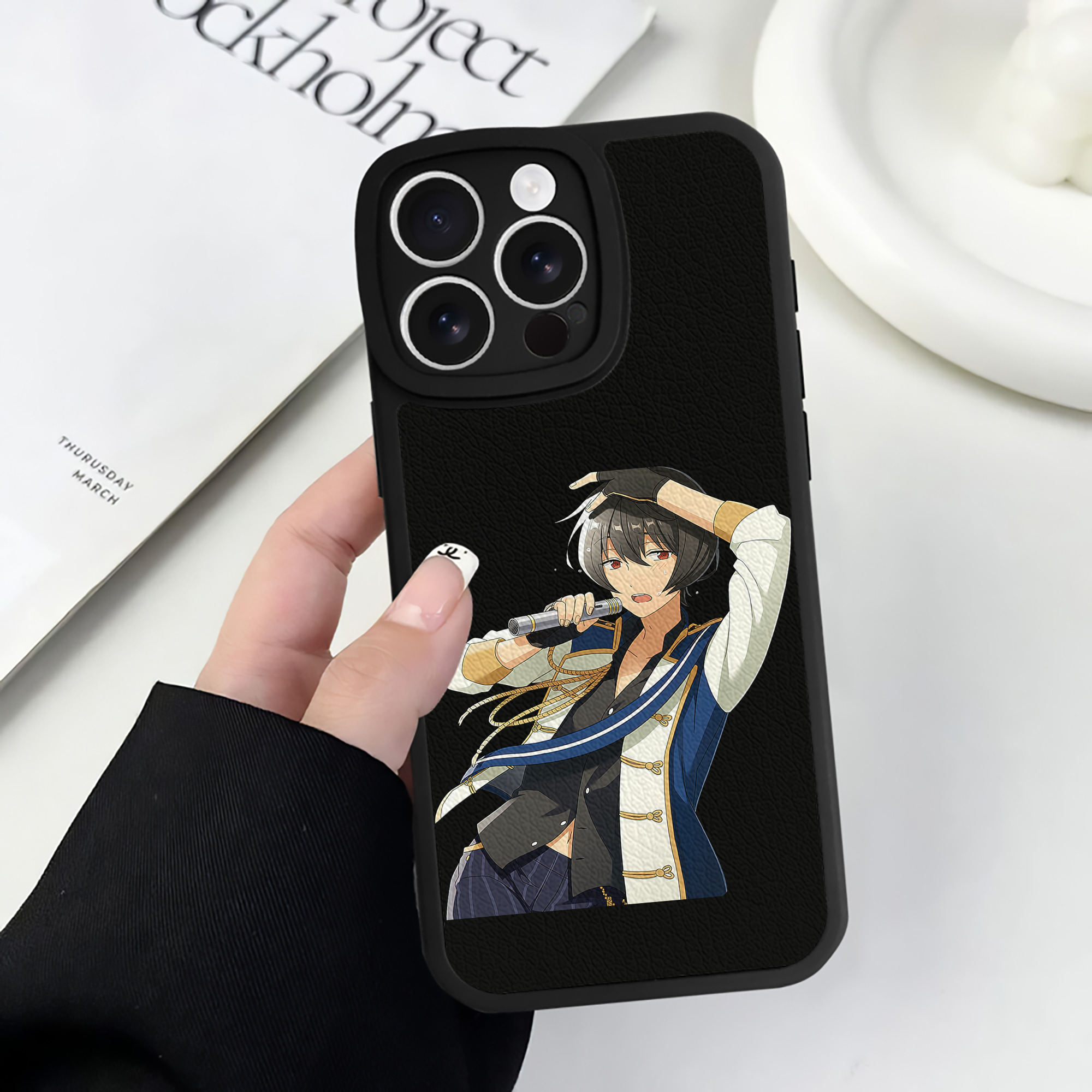 （画像用） あんさんぶるスターズ! Ensemble Stars 【iPhone 16シリーズ対応】シリコンスマホケース（レザー調） 材質：シリコン